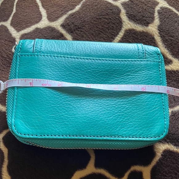 Vintage Tignanello Turquoise Leather Wallet - Picture 10 of 11